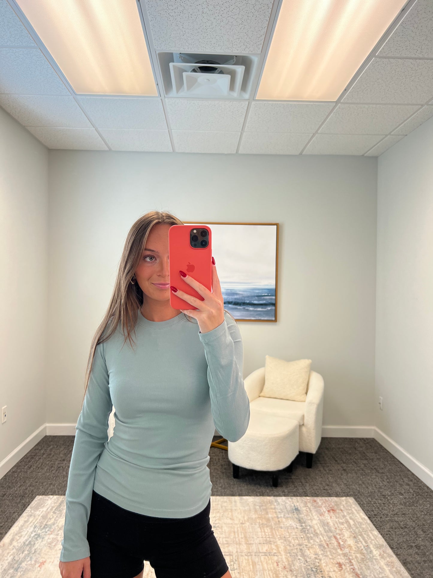 Micro Ribbed Long Sleeve