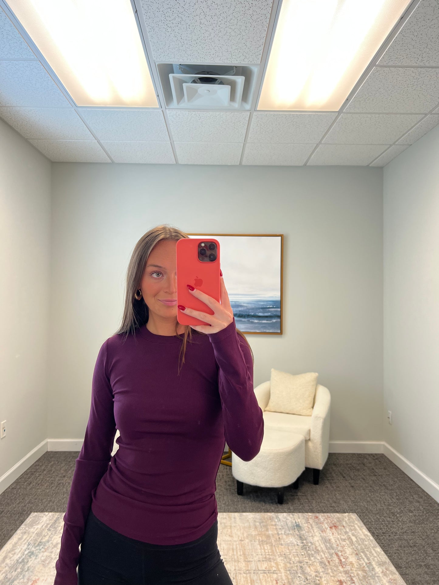 Micro Ribbed Long Sleeve