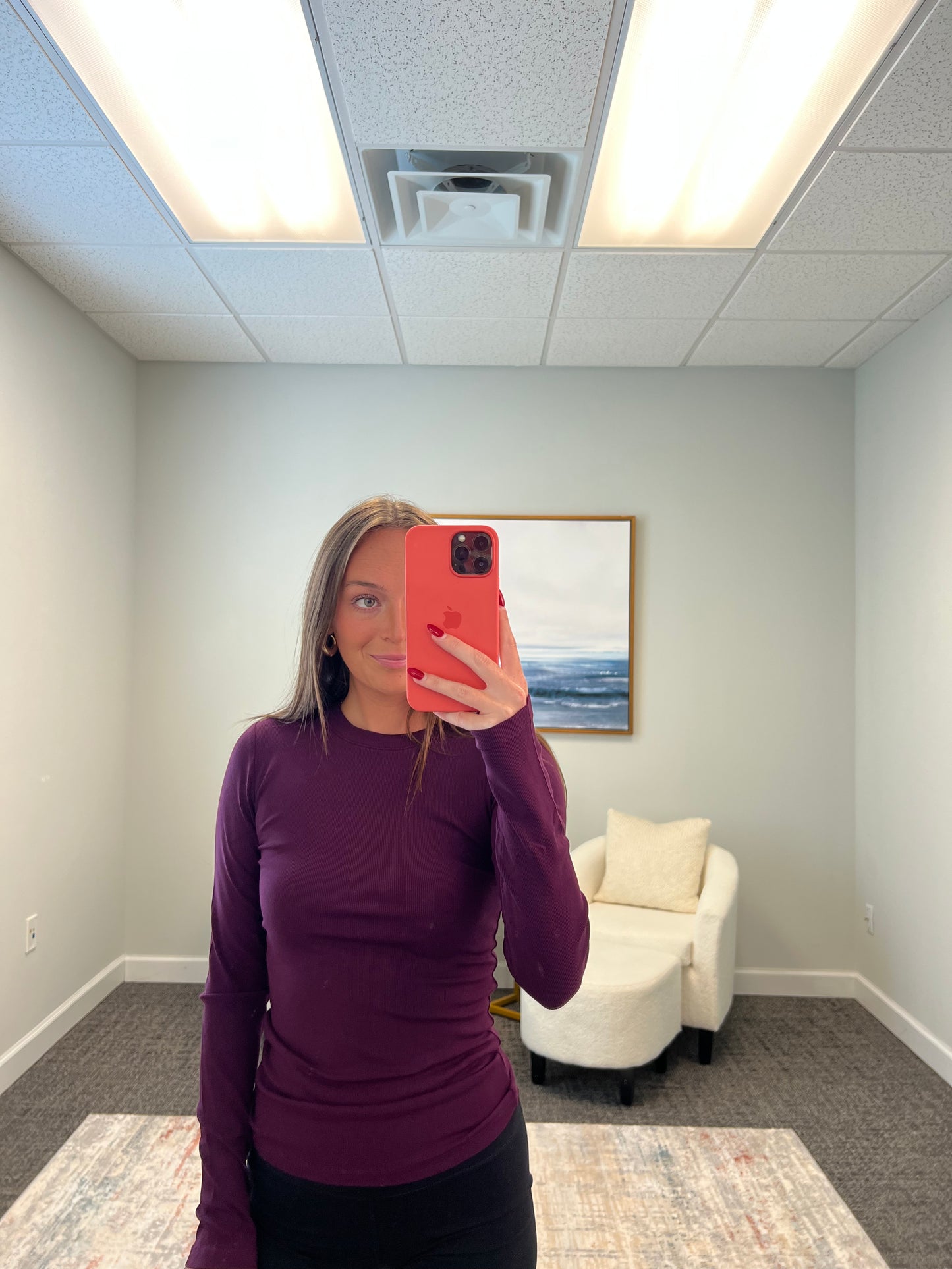 Micro Ribbed Long Sleeve