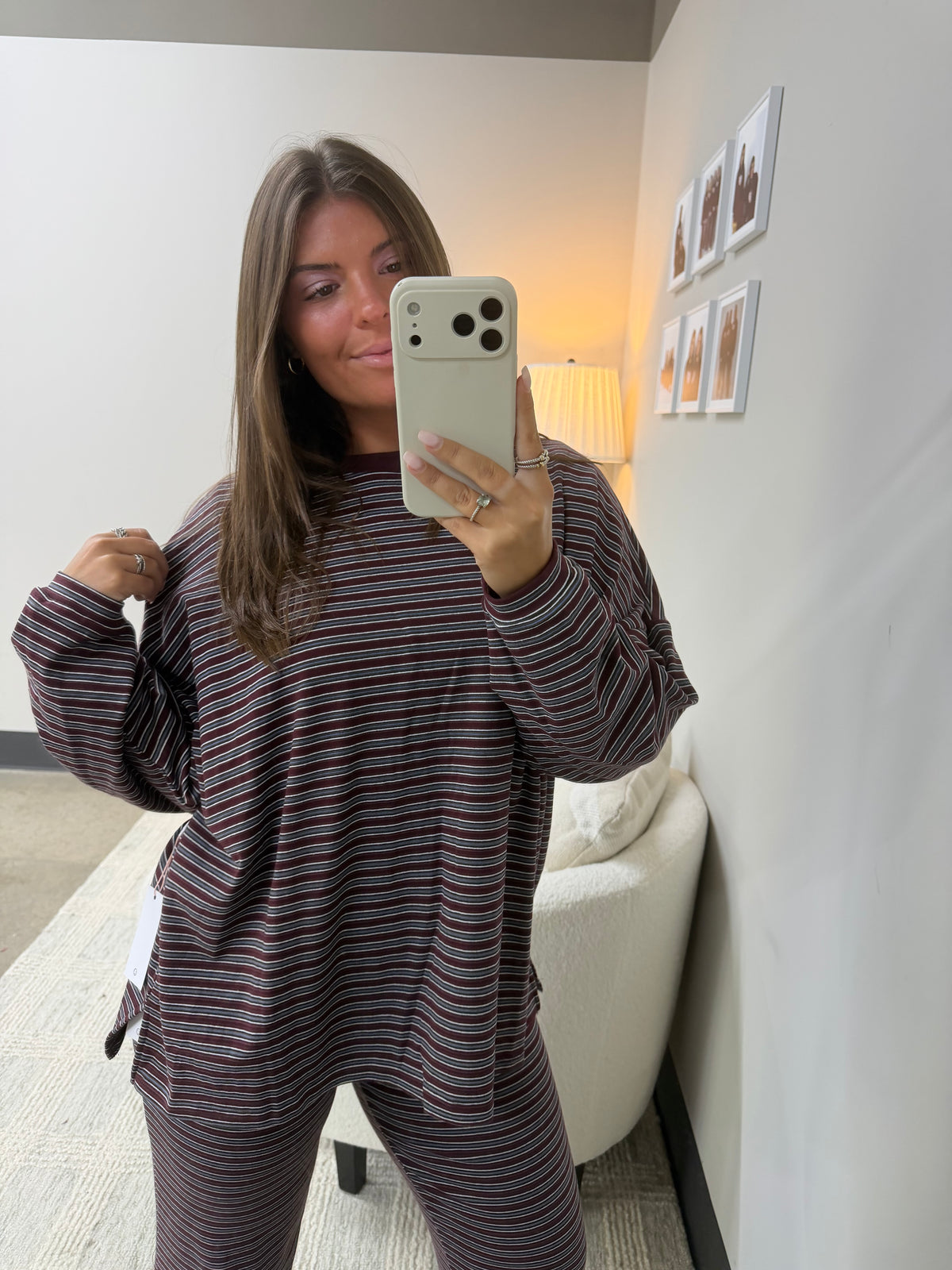 The Midtown Soft Striped Set