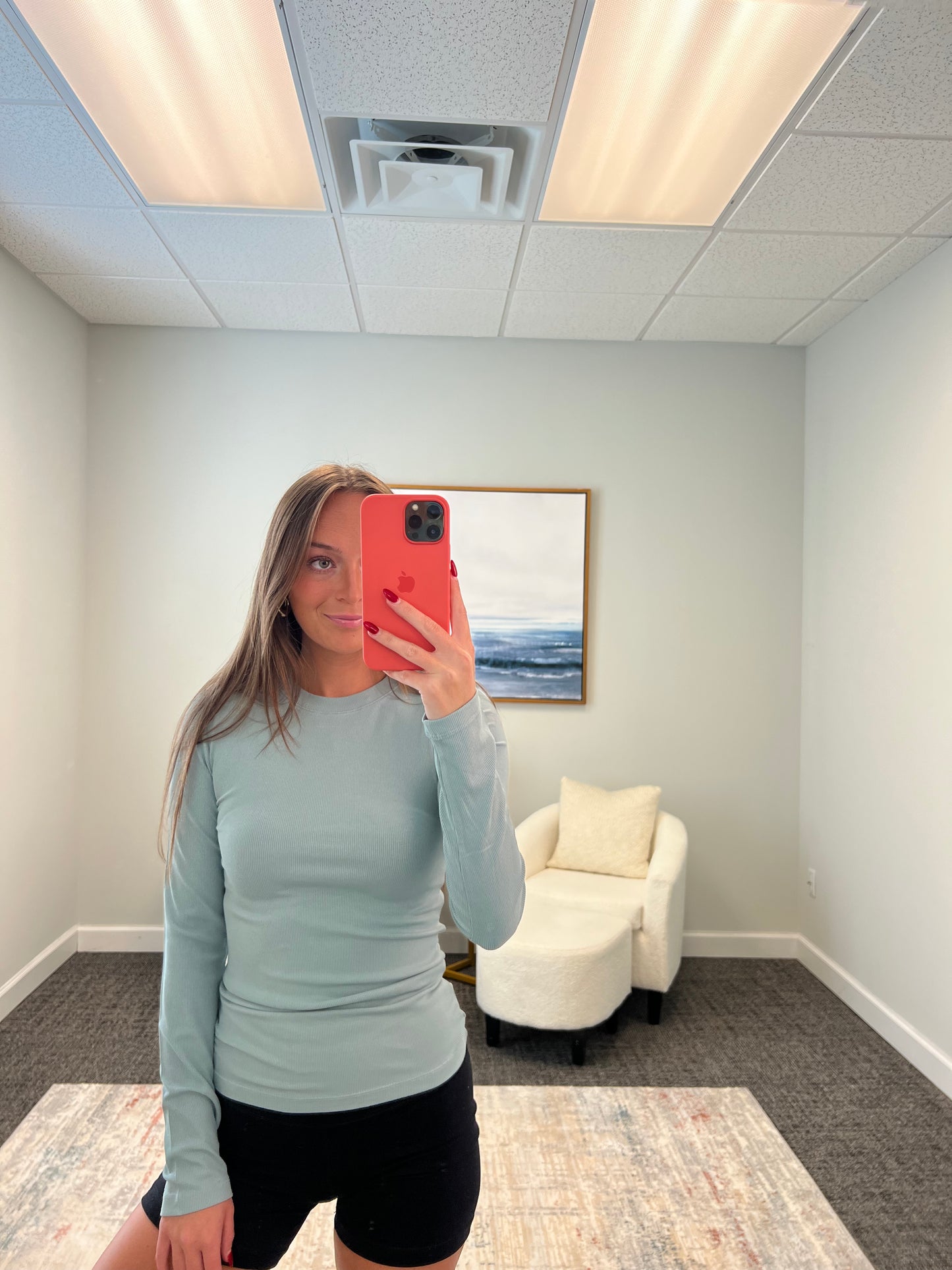 Micro Ribbed Long Sleeve