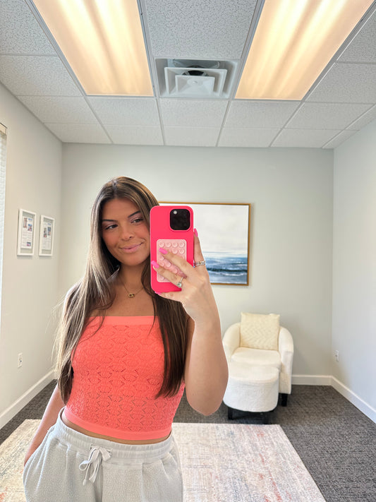 The Floral Lacey Tube Top