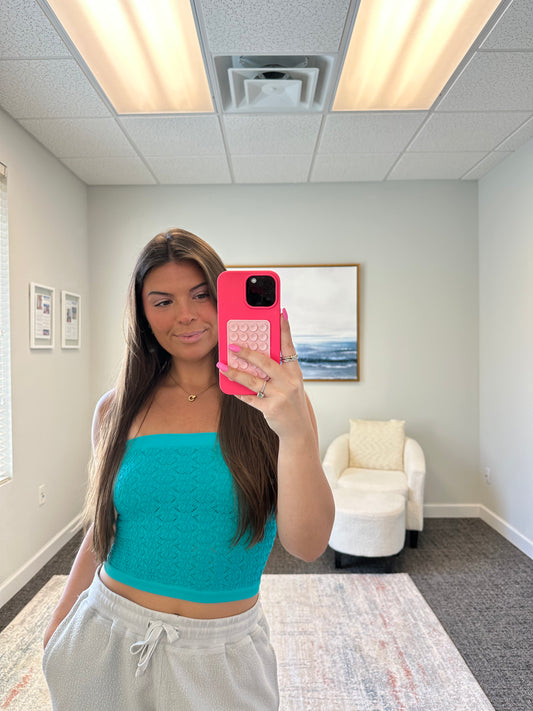 The Floral Lacey Tube Top