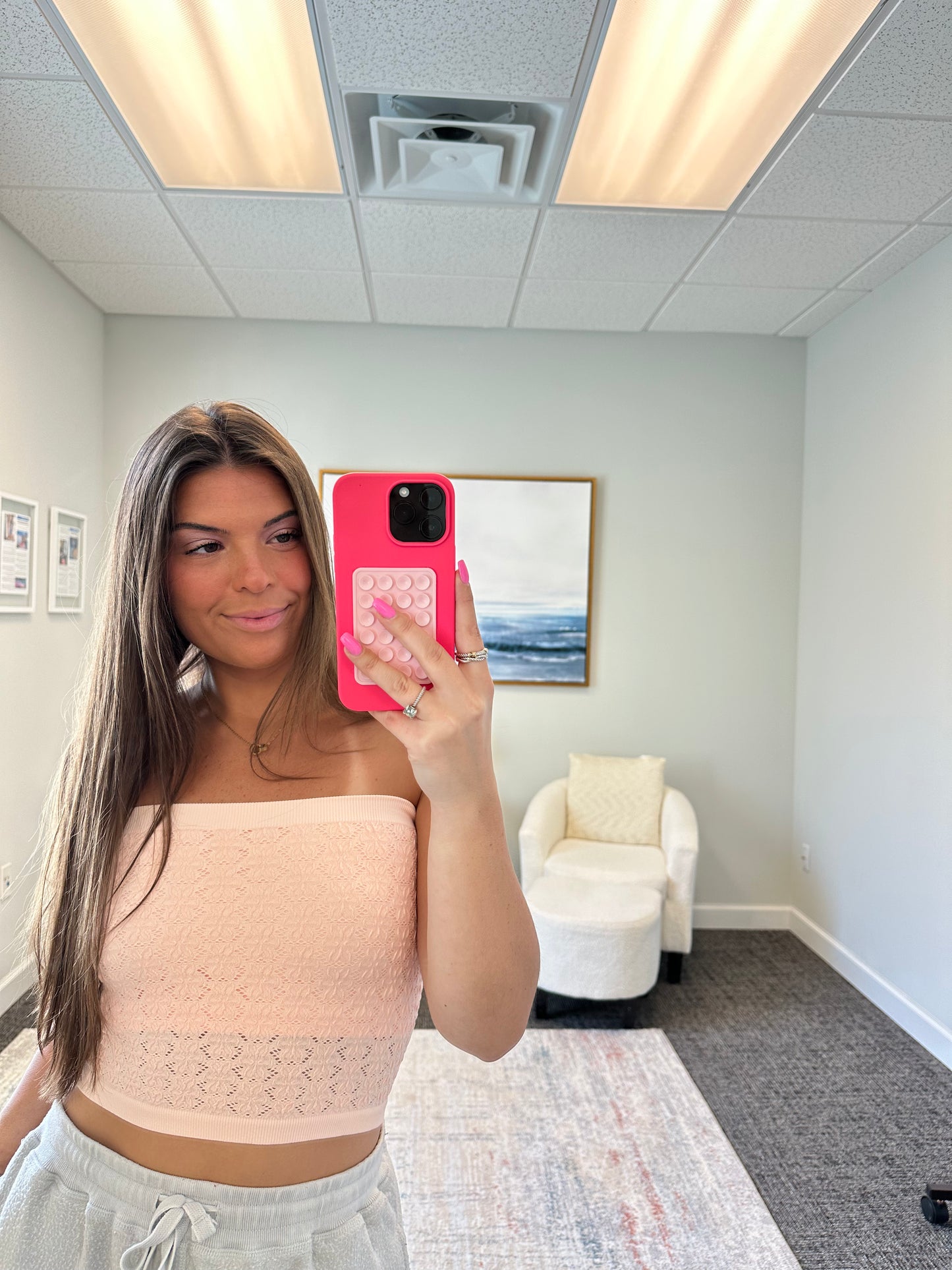 The Floral Lacey Tube Top