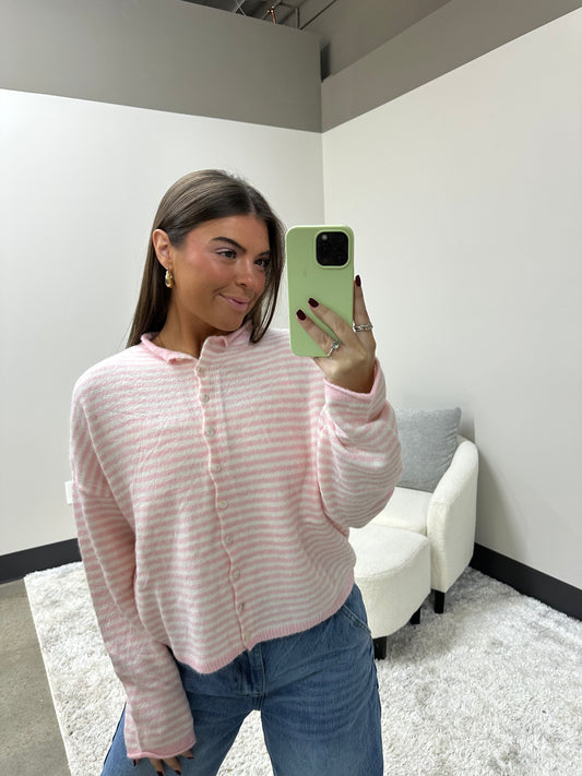 The Striped Coastal Cardigan