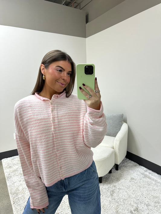 The Striped Coastal Cardigan