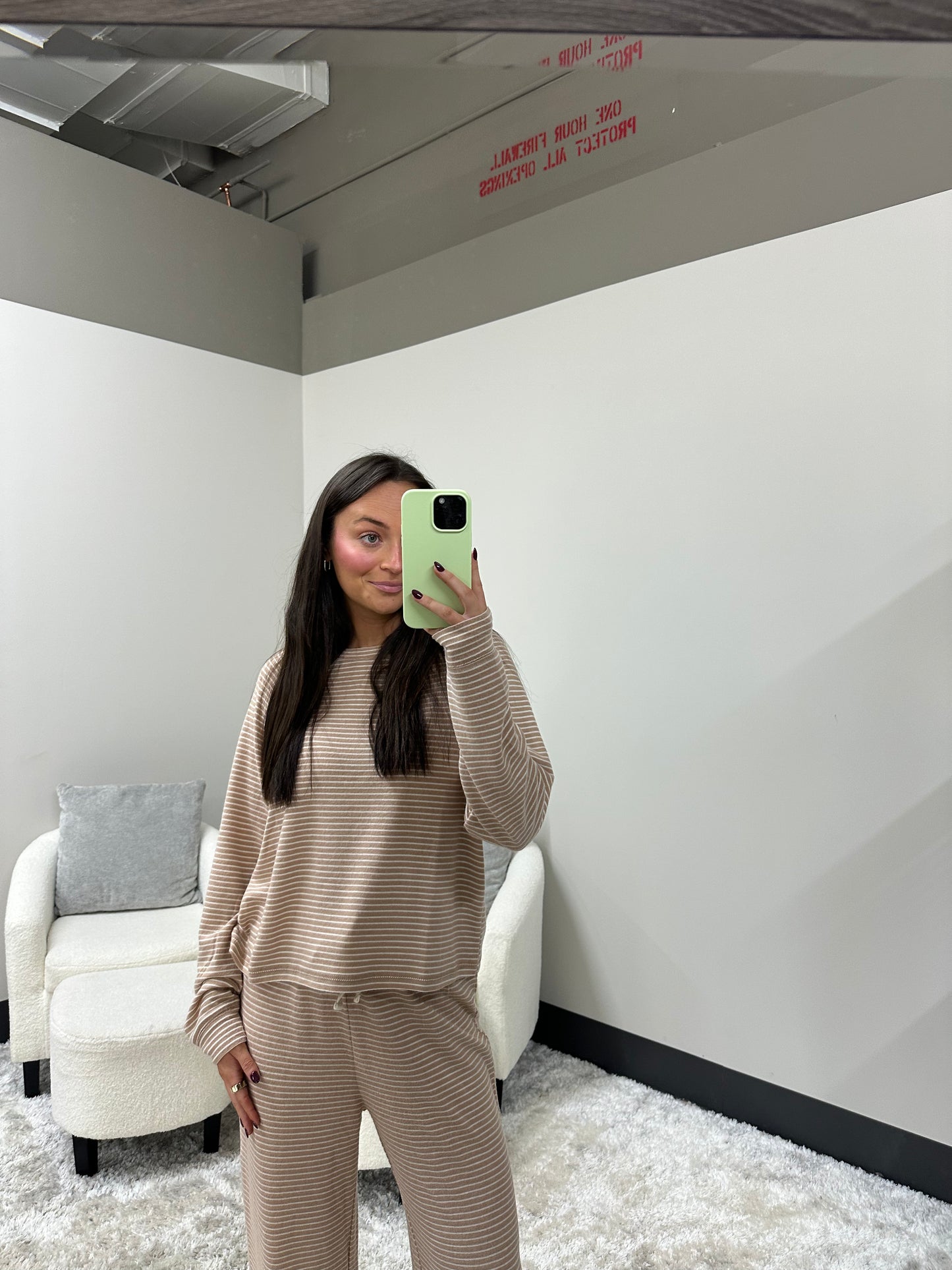 The Brushed Striped Set