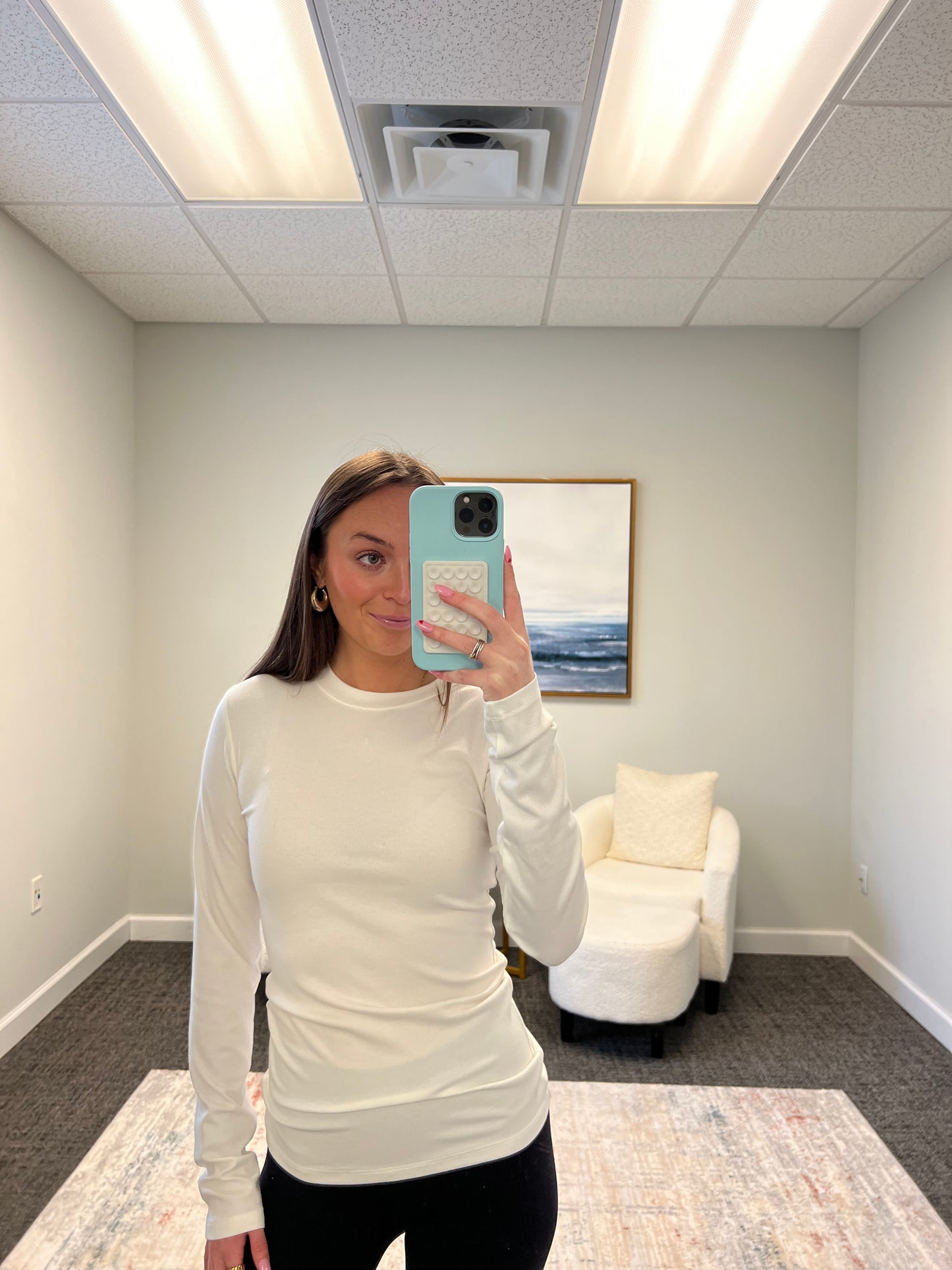 Micro Ribbed Long Sleeve