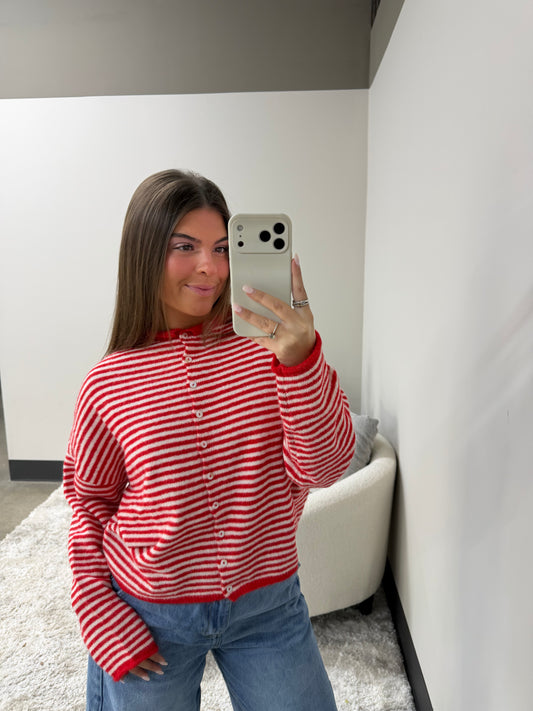 The Striped Coastal Cardigan