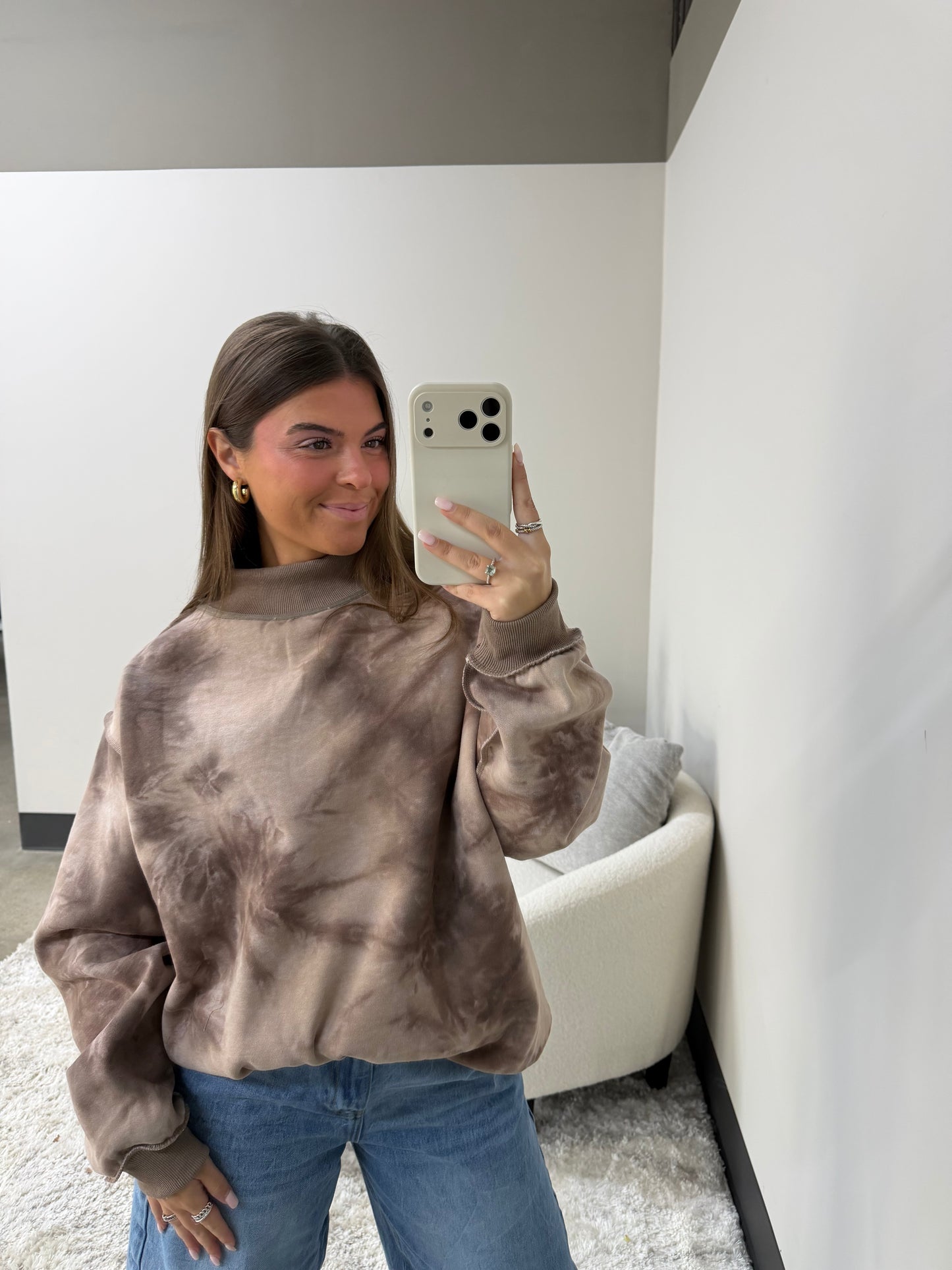 The Tie Dye Mock Neck