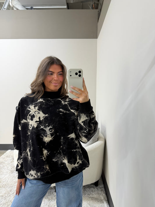 The Tie Dye Mock Neck