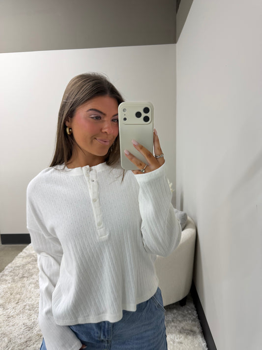 The Everyday Pointelle Long Sleeve
