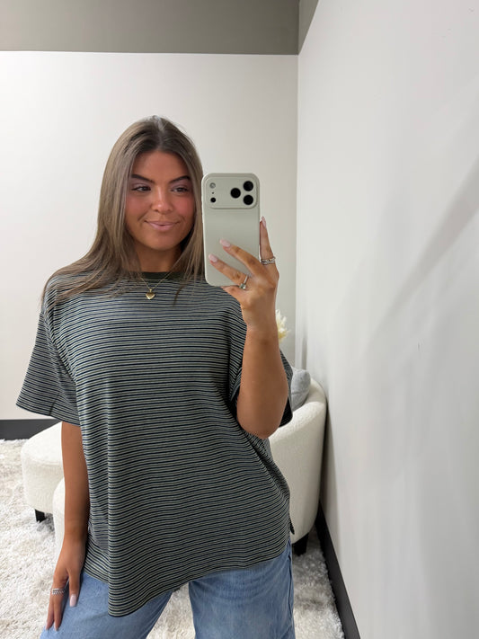The Oversized Striped Tee