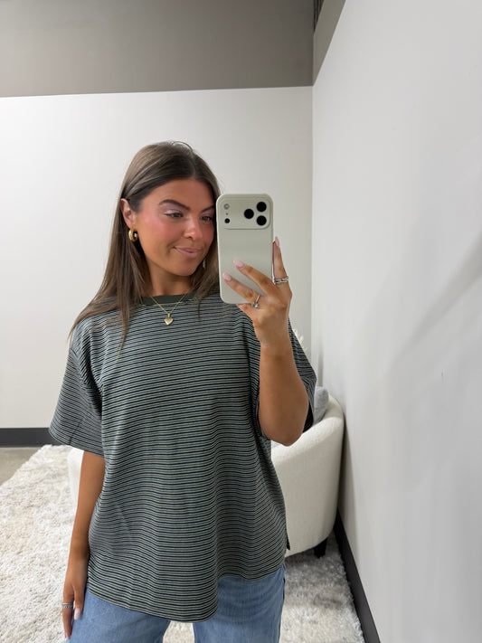 The Oversized Striped Tee