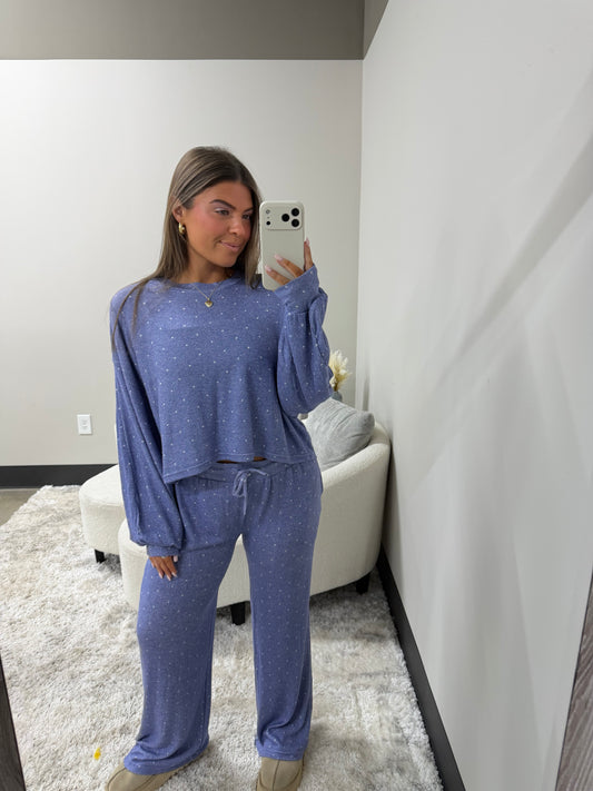 The Brushed Polka Dot Set