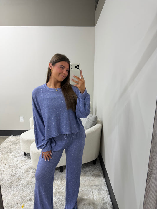 The Brushed Polka Dot Set