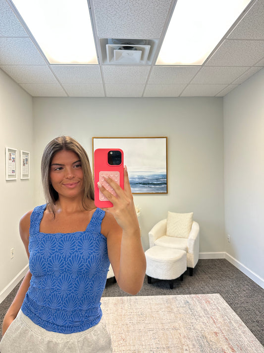 The Floral Thick Strap Tank