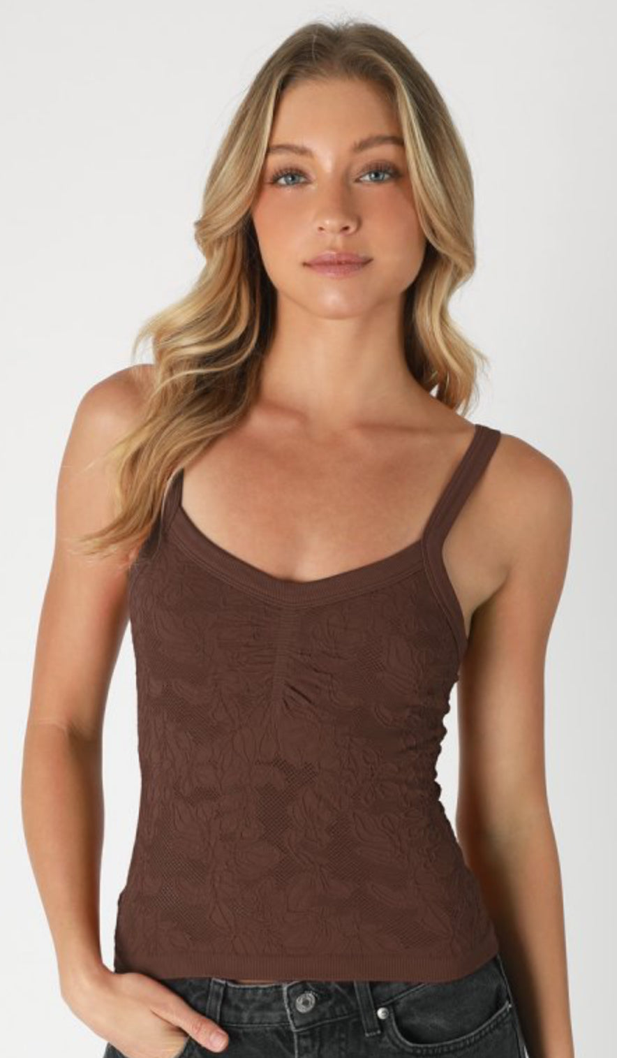 The Lace V-Neck Tank