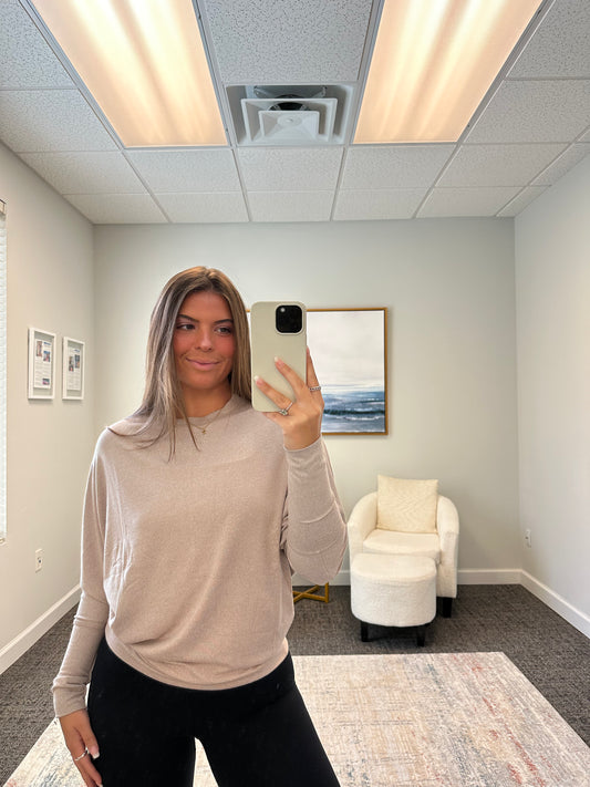 The Brushed Dolman Sleeve Top