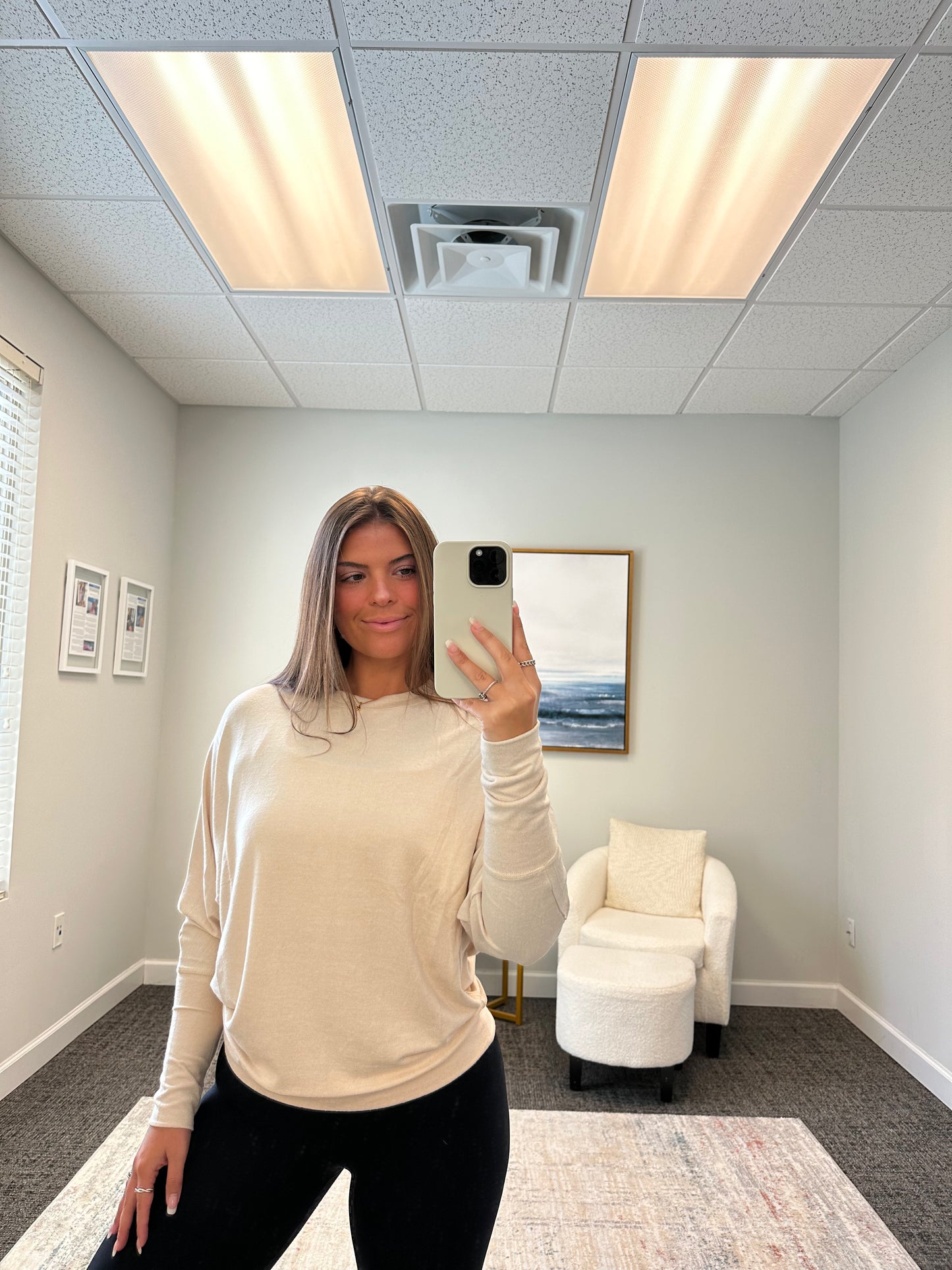 The Brushed Dolman Sleeve Top