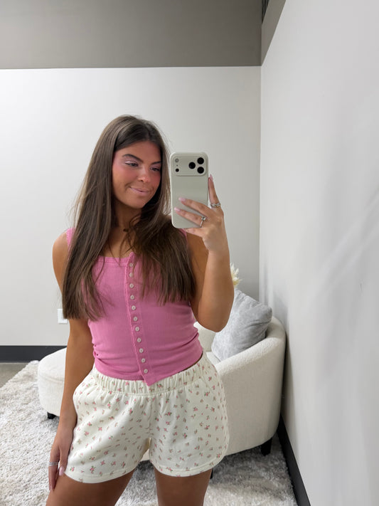 The Fleece Floral Shorts