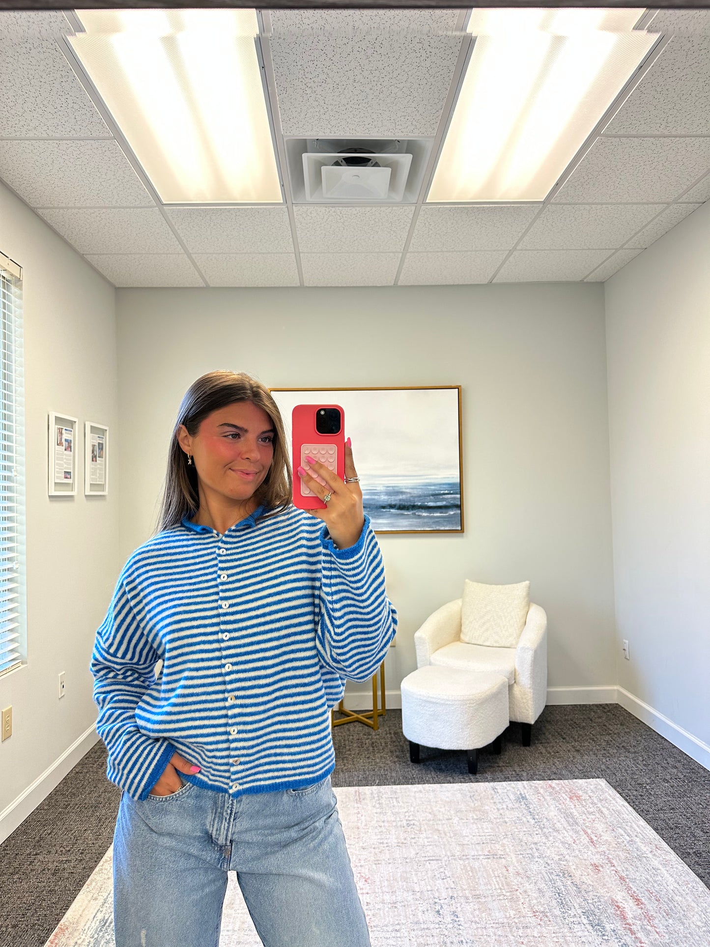 The Striped Coastal Cardigan