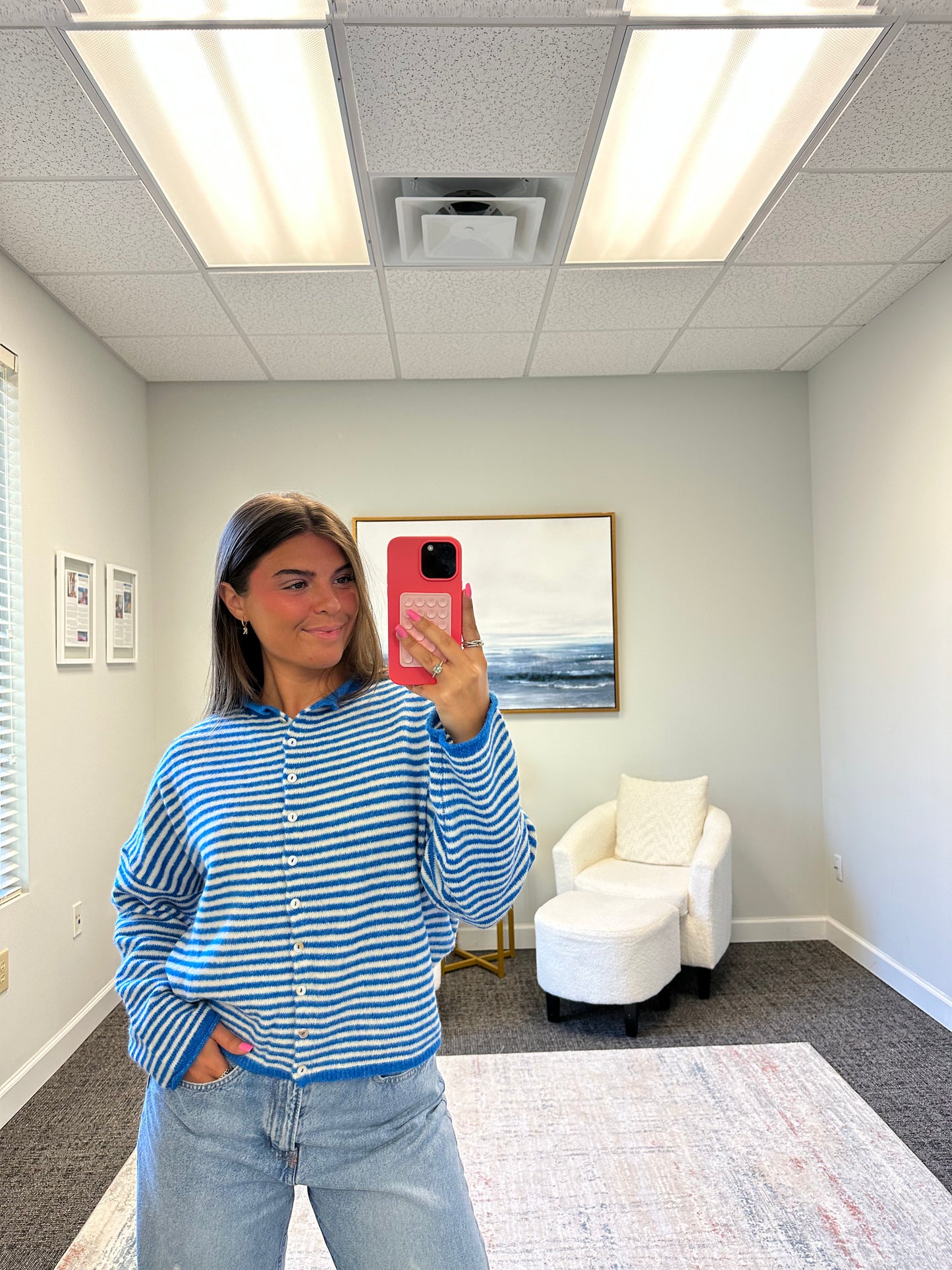 The Striped Coastal Cardigan