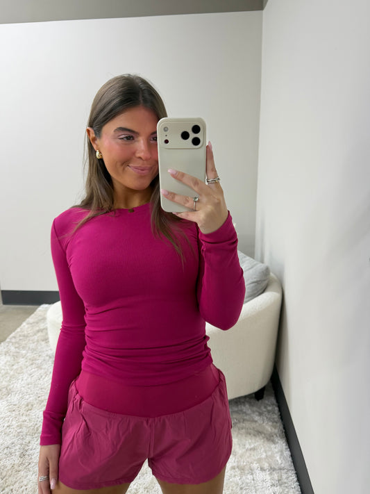 Micro Ribbed Long Sleeve