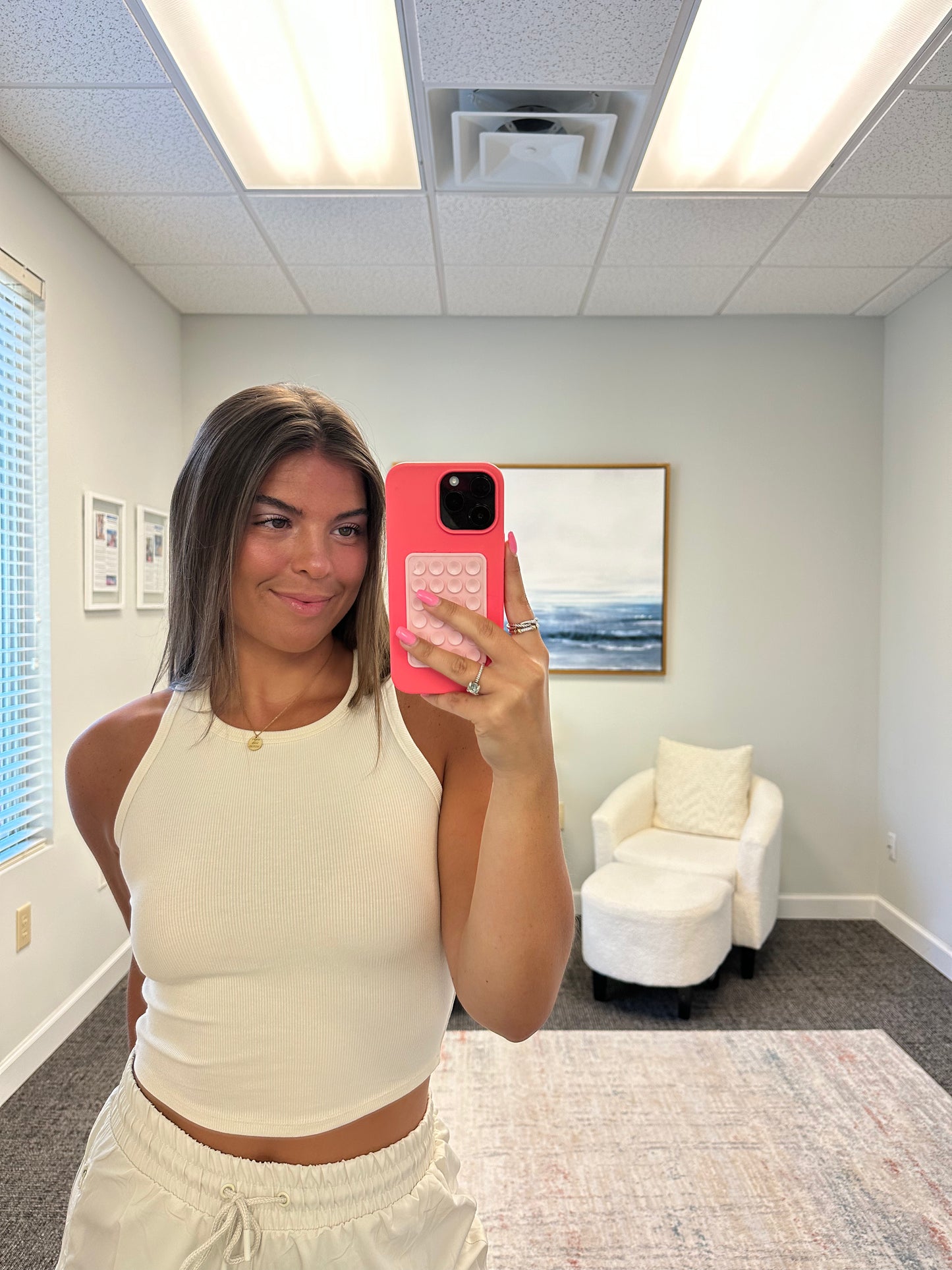 The Micro Ribbed Cropped Tank