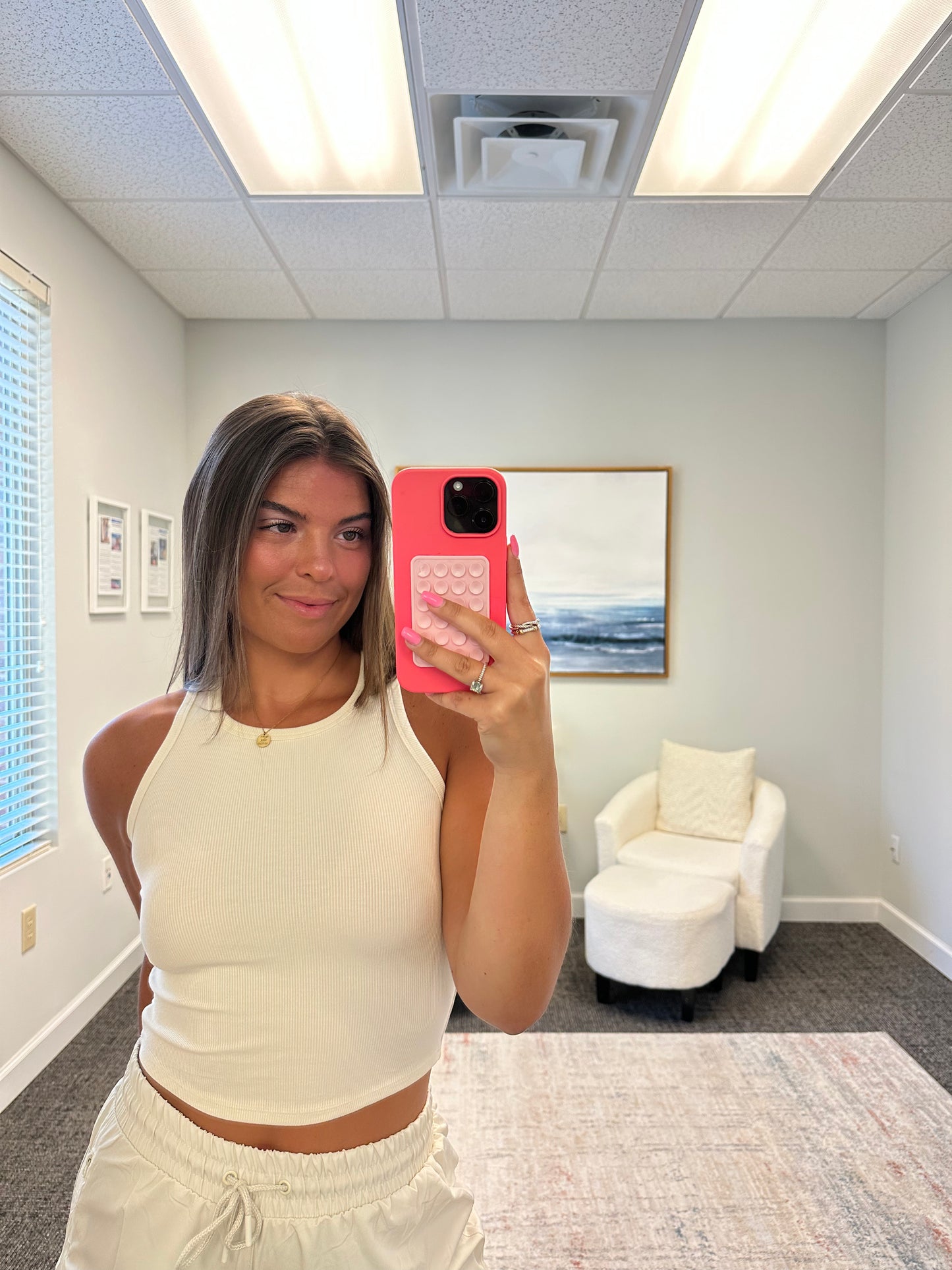 The Micro Ribbed Cropped Tank