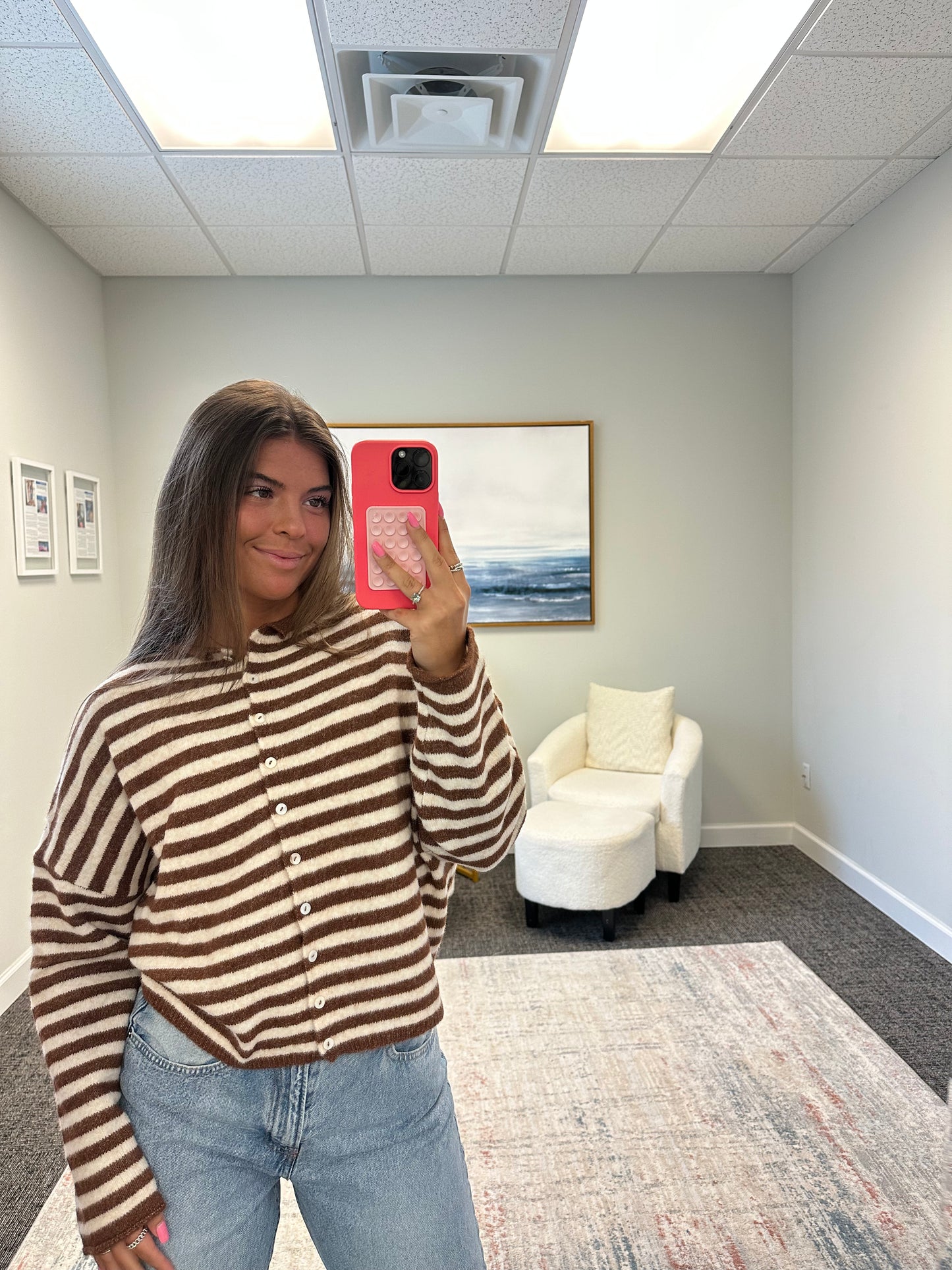 The Striped Coastal Cardigan