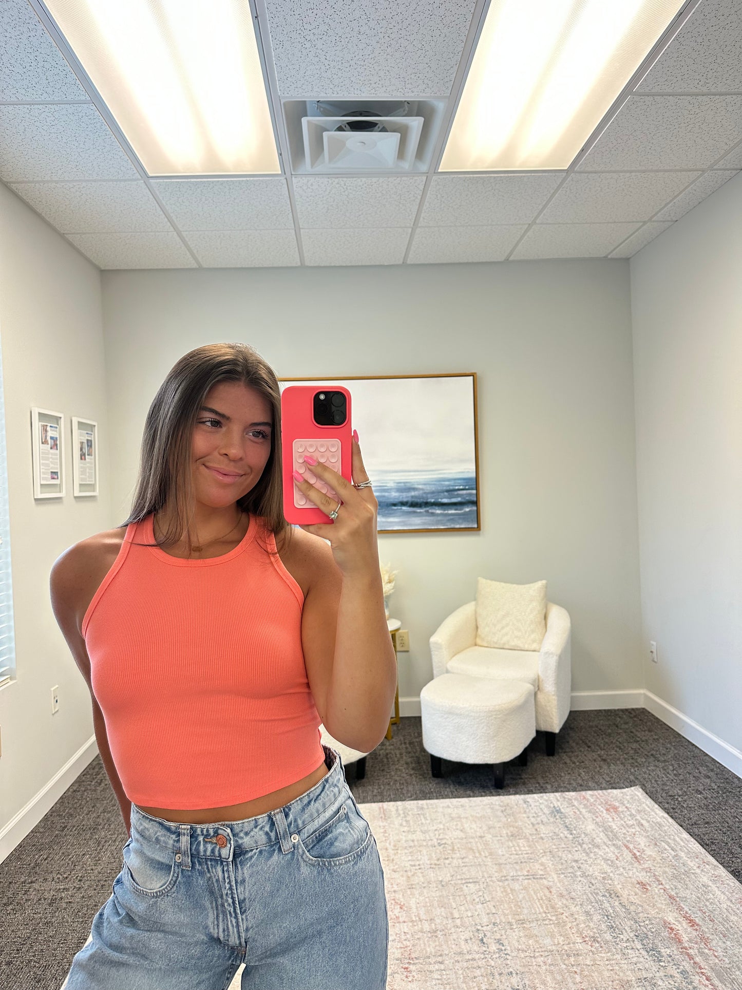 The Micro Ribbed Cropped Tank