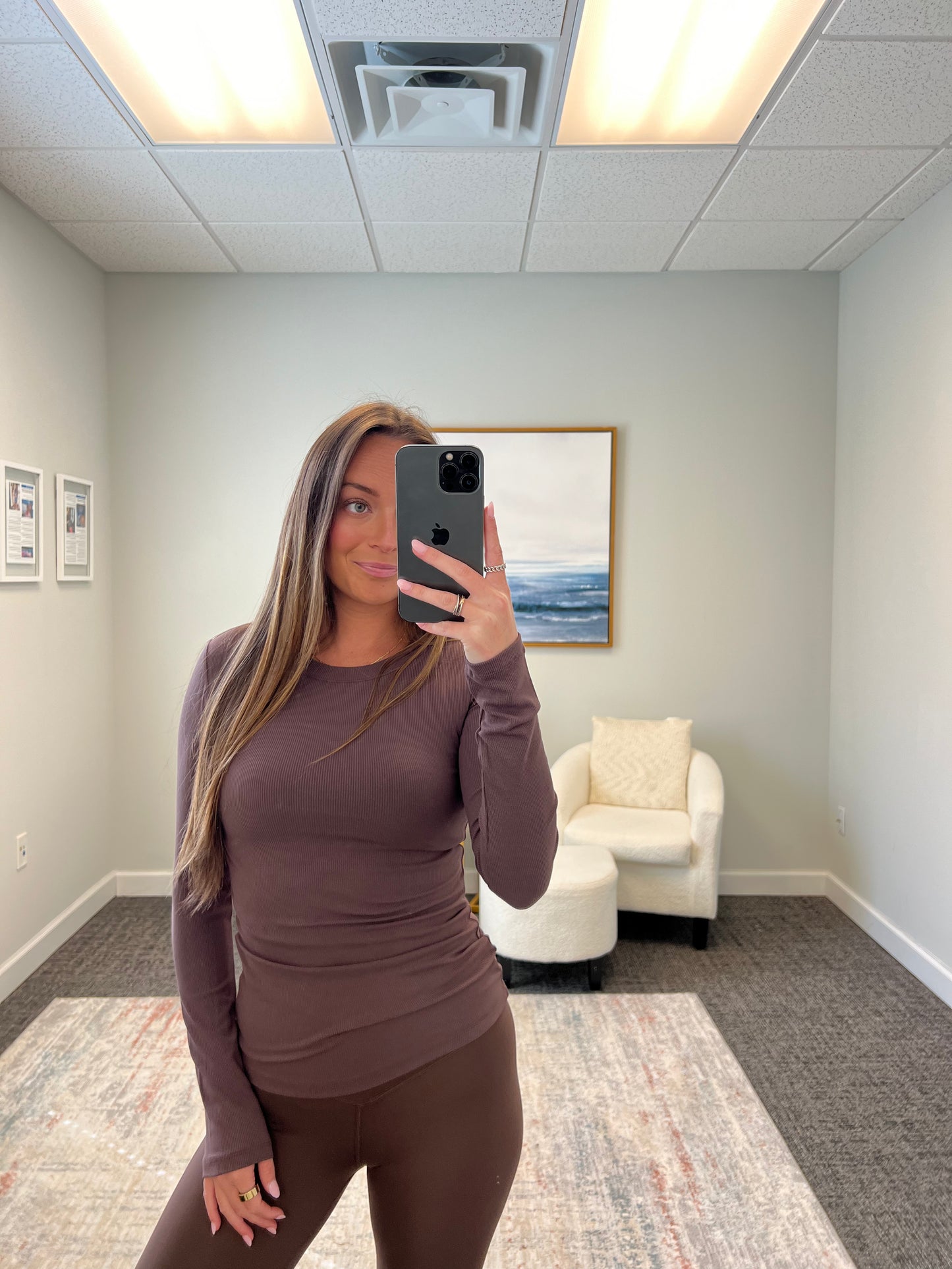 Micro Ribbed Long Sleeve