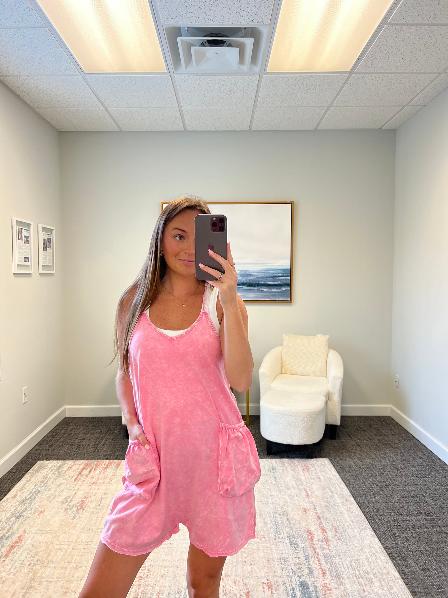 The Acid Wash Romper