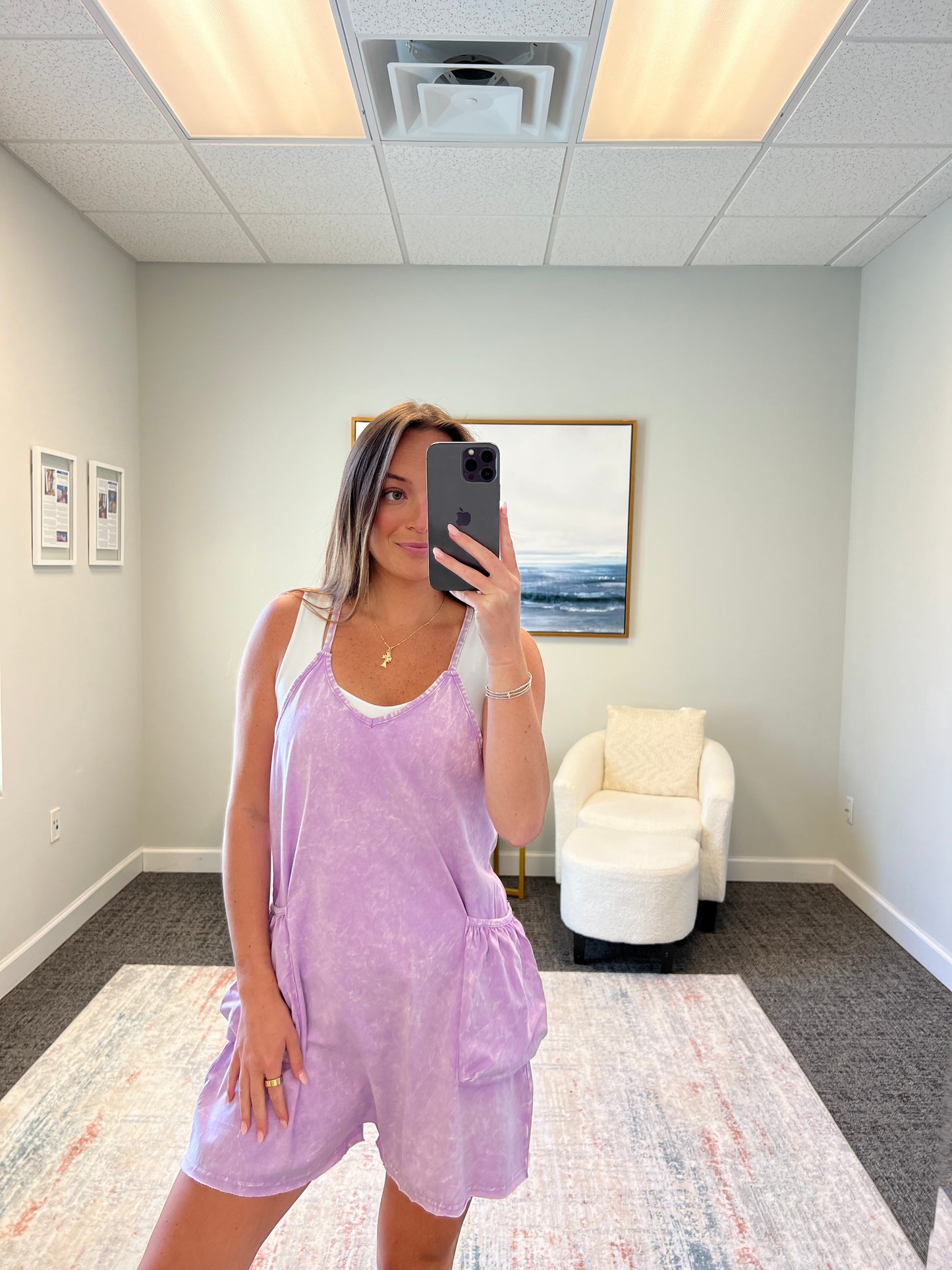 The Acid Wash Romper