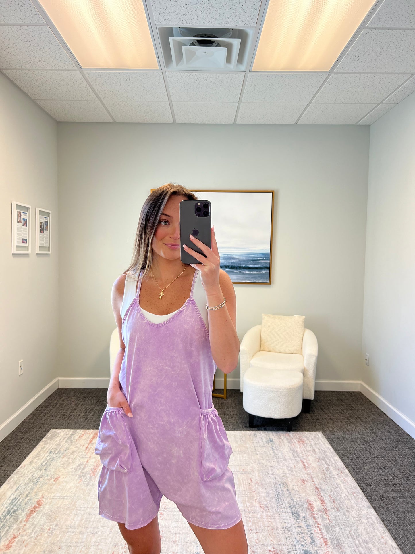 The Acid Wash Romper