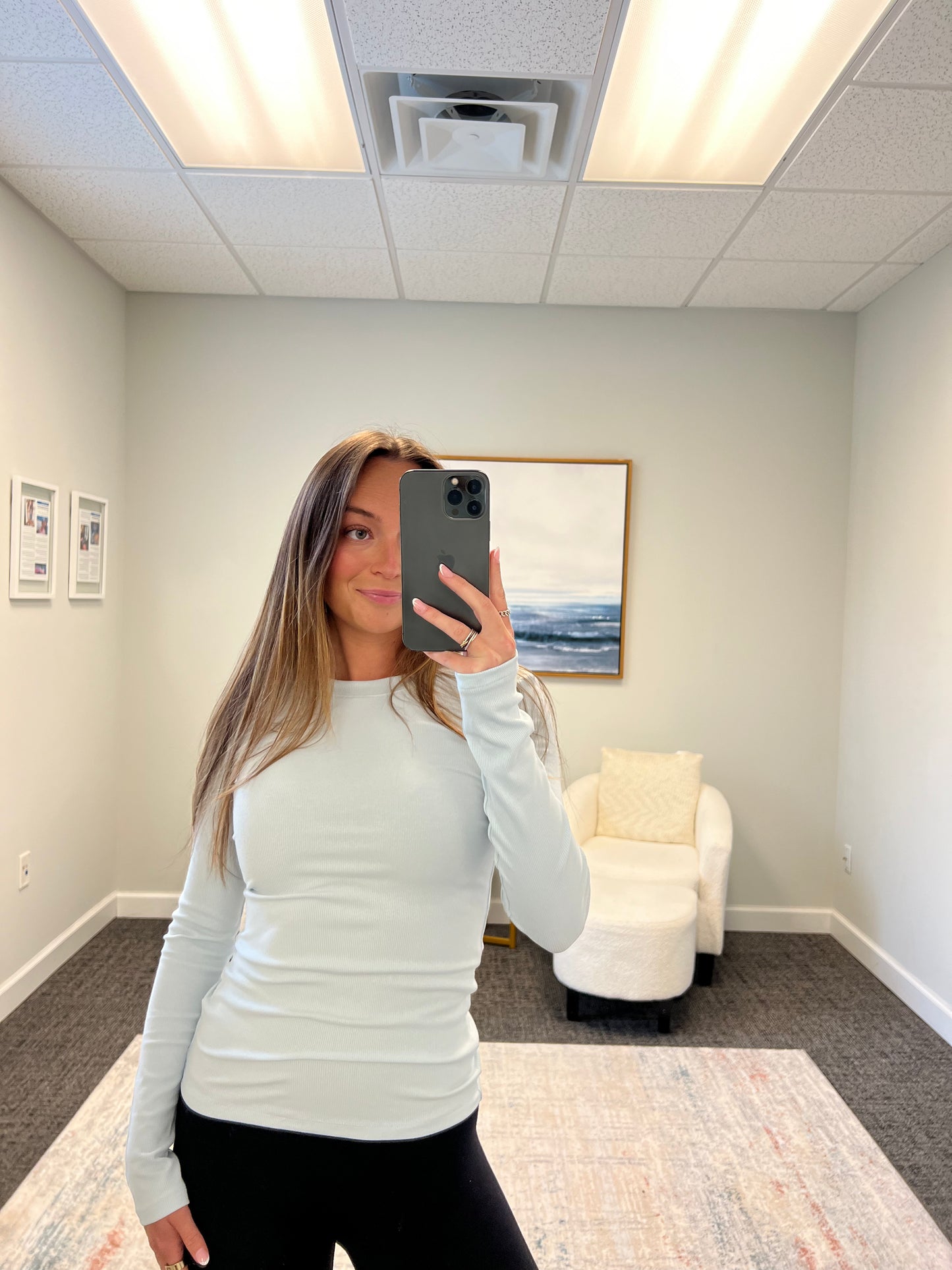 Micro Ribbed Long Sleeve