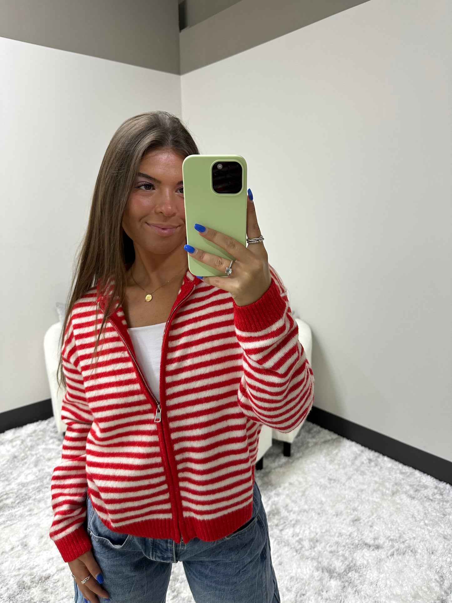 The Striped Coastal Zip-Up