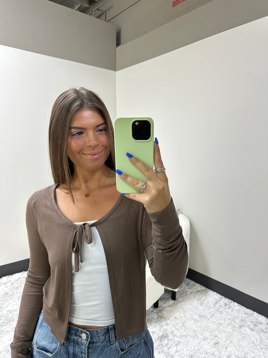 The Rayon Cocoa Cardigan