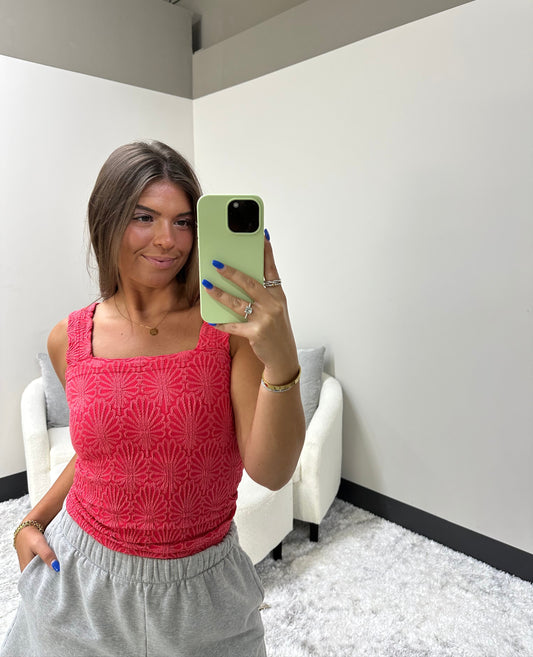 The Floral Thick Strap Tank