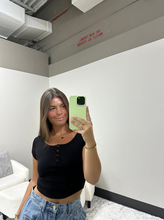 The Ribbed Henley Tee