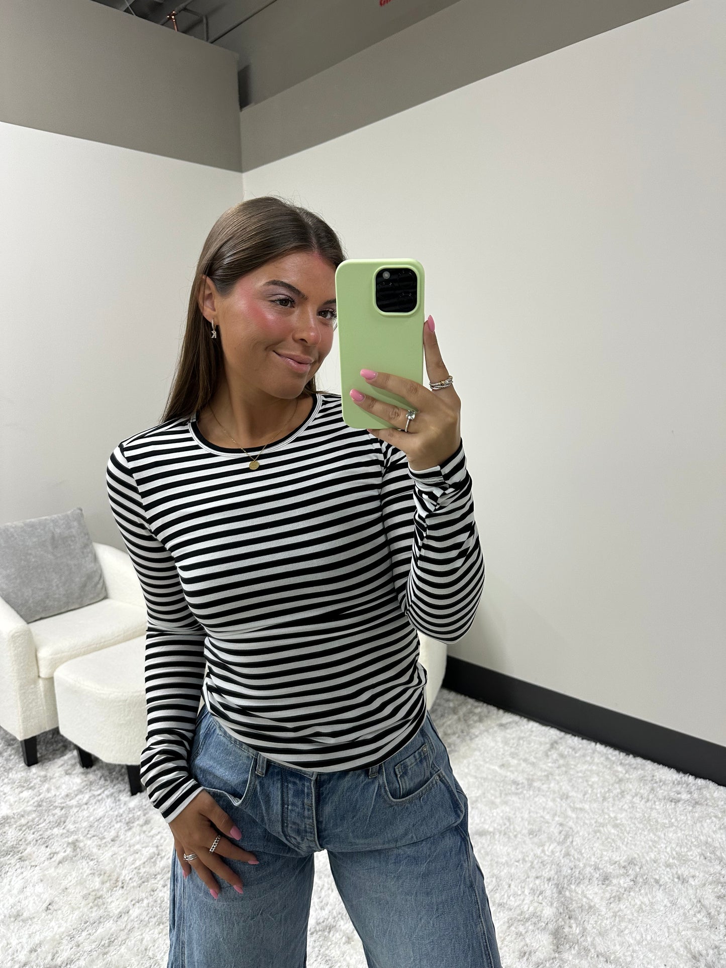 The Striped Crew Long Sleeve