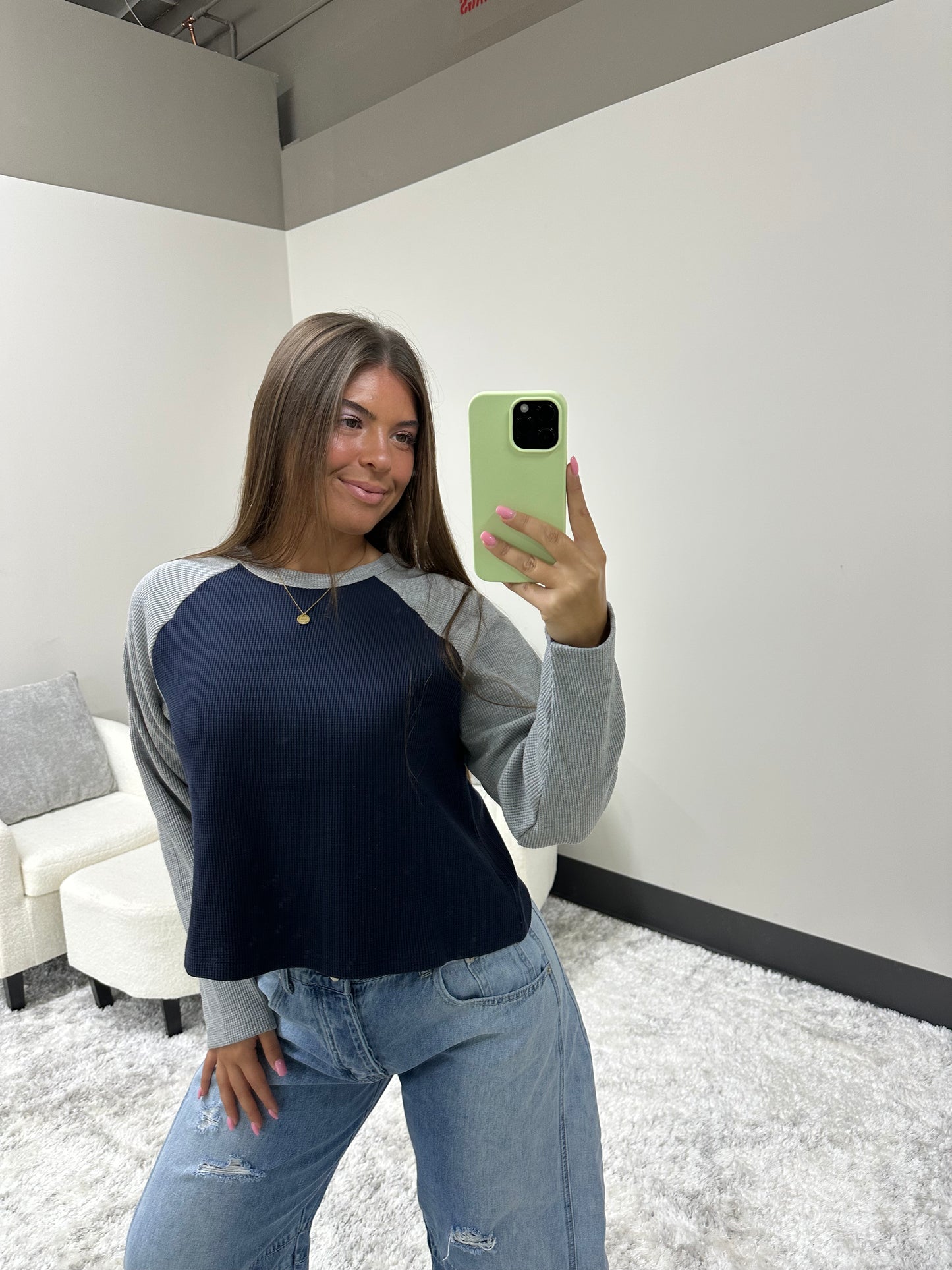 The Autumn Waffle Top