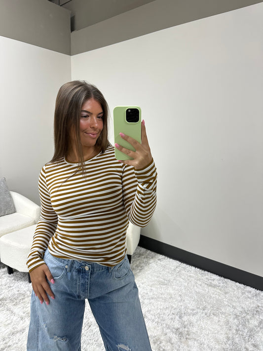 The Striped Crew Long Sleeve