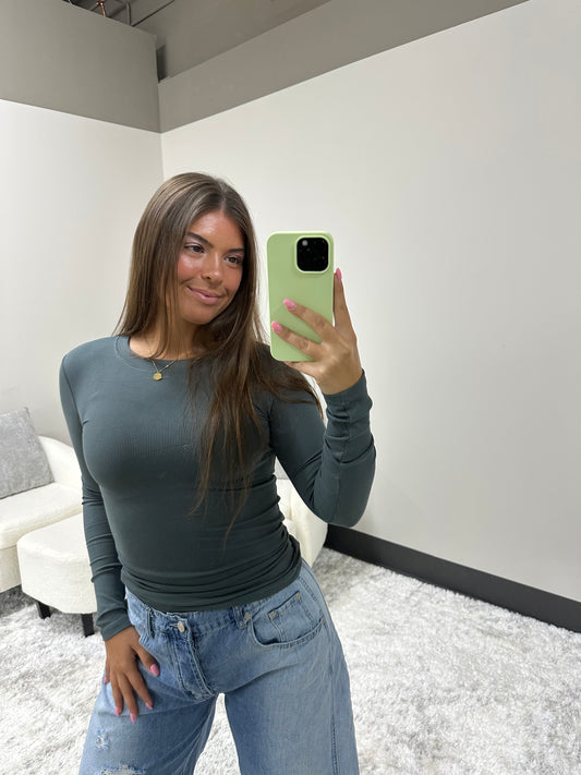 Micro Ribbed Long Sleeve