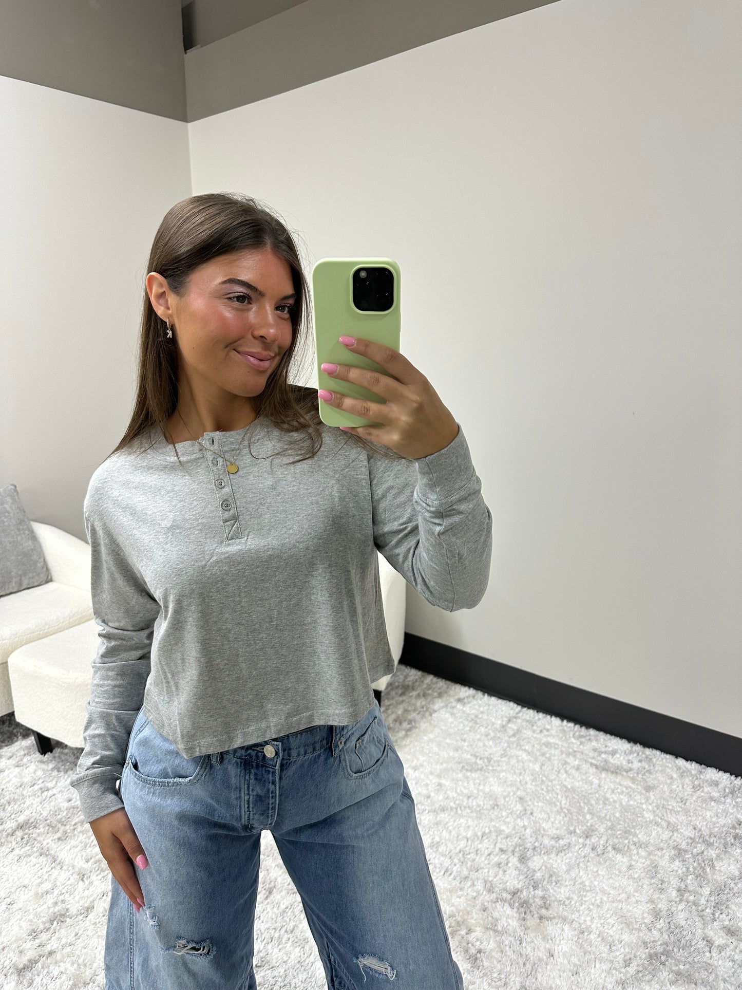 The Basic Henley Long Sleeve