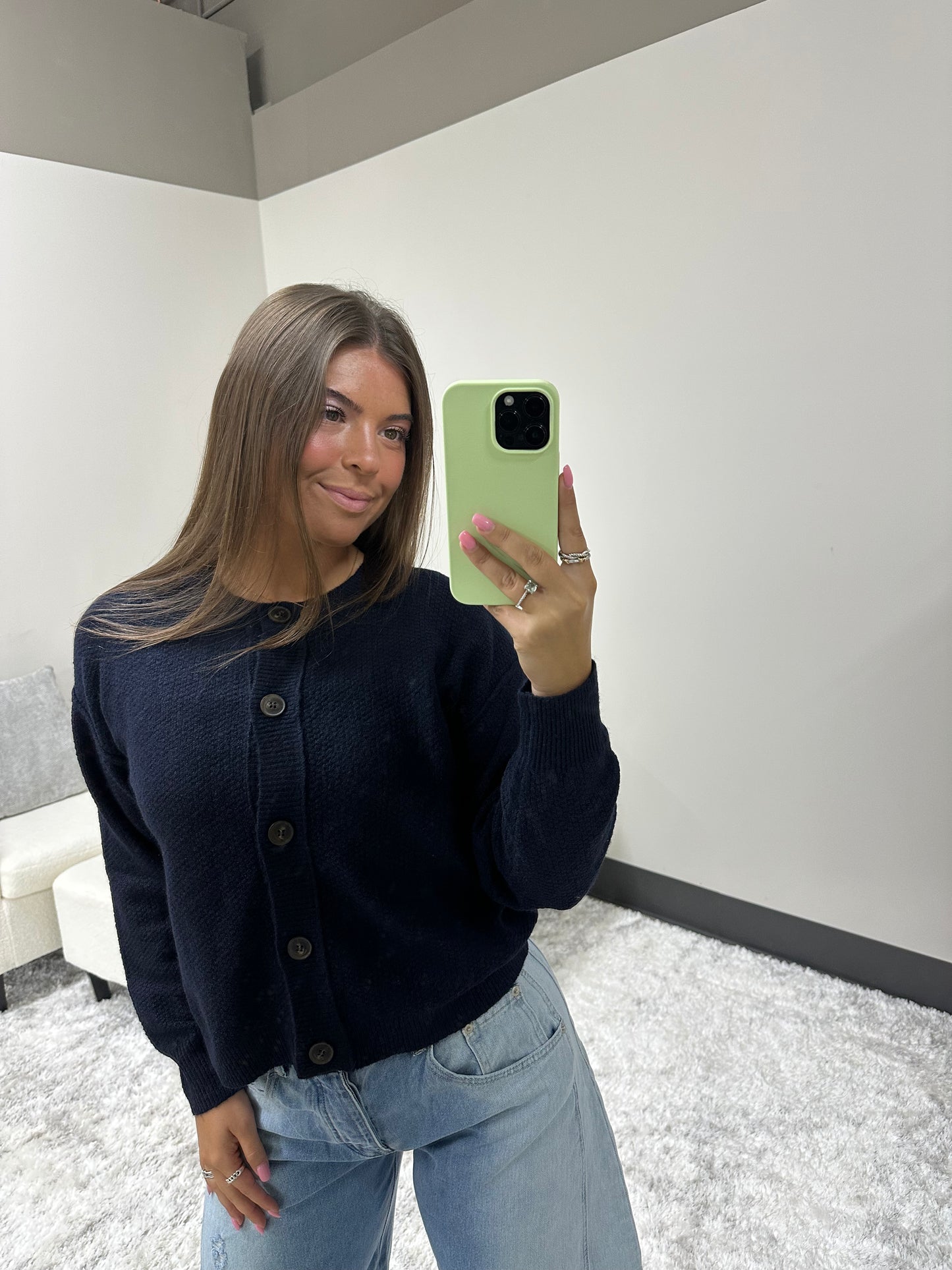 The Trim Button Cardigan