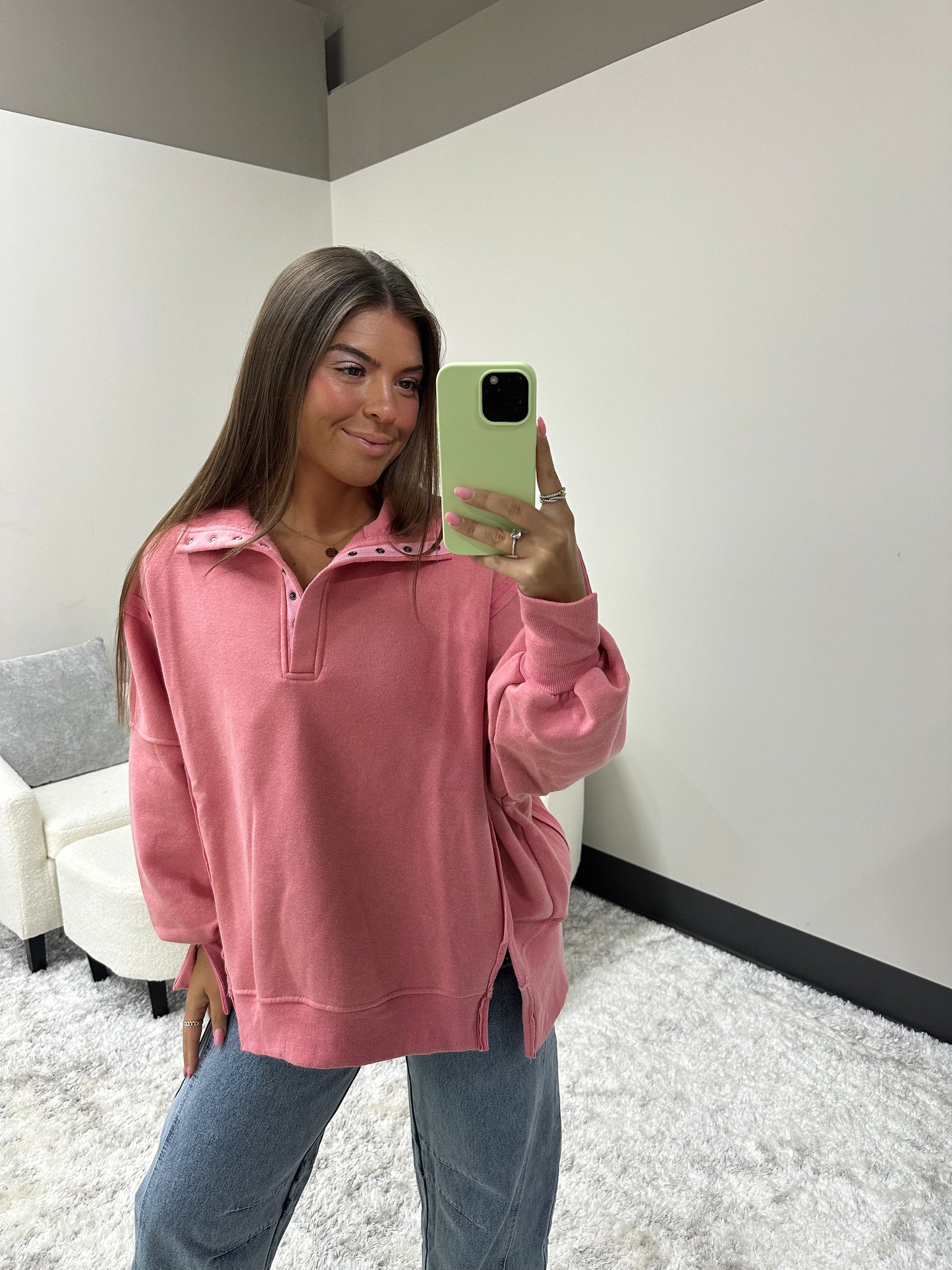 The Mineral Snap Sweatshirt