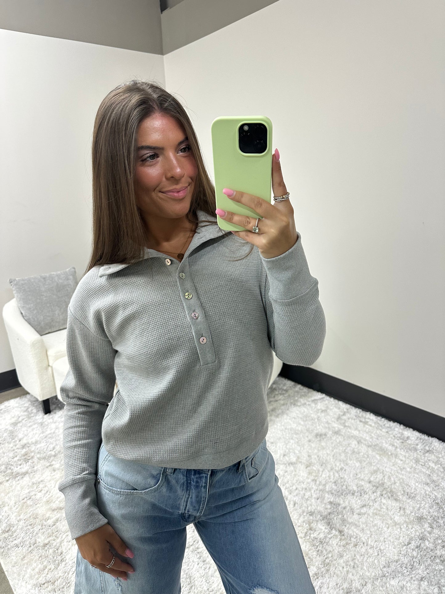 The Harbor Waffle Pullover