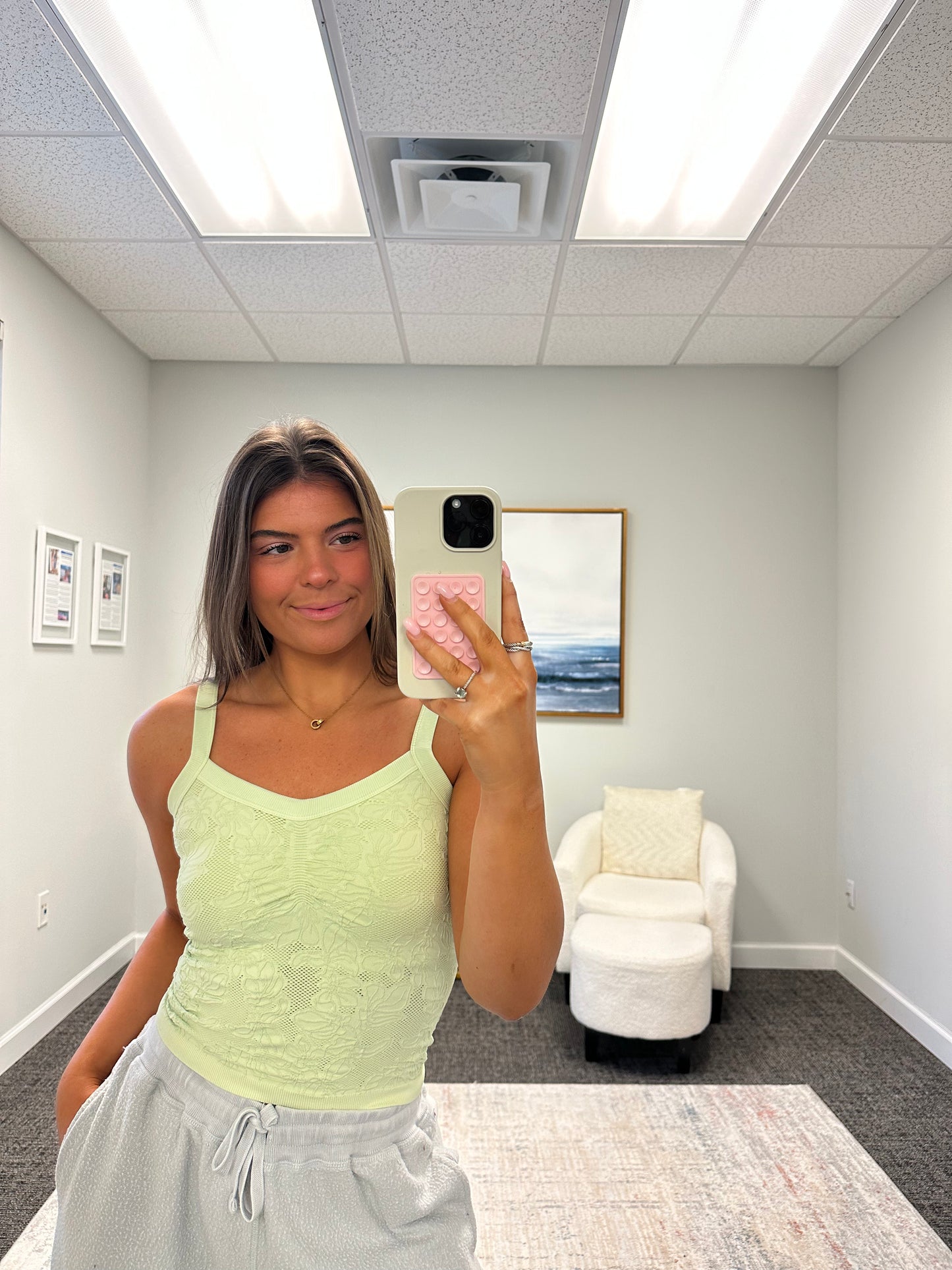 The Lace V-Neck Tank